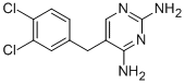 structure of CAS# 30077-58-8, 2,4-Diamino-5-(3,4-Dichlorobenzyl)Pyrimidine;2,4-Diamino-5-(3,4-Dichlorobenzyl)Pyrimidine