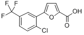structure of CAS# 302911-88-2, 5-[2-Chloro-5-(trifluoromethyl)phenyl]-2-furancarboxylic acid;5-(2-CHLORO-5-(TRIFLUOROMETHYL)PHENYL)-&