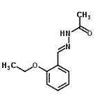结构式 CAS# 303085-82-7, N'-[(E)-(2-乙氧基苯基)亚甲基]乙酰肼