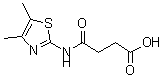 structure of CAS# 304459-57-2, 4-[(4,5-Dimethyl-1,3-Thiazol-2-Yl)Amino]-4-Oxobutanoic Acid;N -(4,5-Dimethyl-thiazol-2-yl)-succinamic acid;3-[(4,5-dimethyl-1,3-thiazol-2-yl)carbamoyl]propanoic acid;3-[N-(4,5-dimethyl-1,3-thiazol-2-yl)carbamoyl]propanoic acid