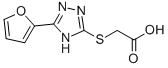 CAS#: 30452-55-2， (5-Furan-2-Yl-4H-[1,2,4]Triazol-3-Ylsulfanyl)-Acetic Acid