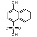结构式 CAS# 304671-69-0, 4-羟基-1-萘磺酸