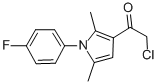 structure of CAS# 304685-89-0, 2-Chloro-1-[1-(4-Fluorophenyl)-2,5-Dimethyl-1H-Pyrrol-3-Yl]-1-Ethanone;1-ETHANONE, 2-CHLORO-1-[1-(4-FLUOROPHENYL)-2,5-DIMETHYL-1H-PYRROL-3-YL]-;2-CHLORO-1-[1-(4-FLUOROPHENYL)-2,5-DIMETHYL-1H-PYRROL-3-YL]-1-ETHANONE;2-CHLORO-1-[1-(4-FLUORO-PHENYL)-2,5-DIMETHYL-1H-PYRROL-3-YL]-ETHANONE
