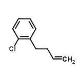 结构式 CAS# 3047-25-4, 1-(3-丁烯-1-基)-2-氯苯