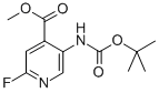 结构式 CAS# 305371-15-7, 5-(叔丁氧羰基氨基)-2-氟异烟酸甲酯