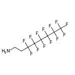 structure of CAS# 30556-86-6, 3,3,4,4,5,5,6,6,7,7,8,8,8-Tridecafluoro-1-Octanamine;1H,1H,2H,2H-Perfluorooctylamine;2-(Perfluorohexyl)ethylamine;MFCD20489383