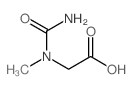 结构式 CAS# 30565-25-4, N-(氨基羰基)-N-甲基甘氨酸