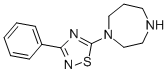 结构式 CAS# 306934-71-4, 5-(1,4-二氮杂环庚-1-基)-3-苯基-1,2,4-噻二唑