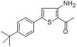 结构式 CAS# 306935-12-6, 1-{3-氨基-5-[4-(叔丁基)苯基]-2-噻吩基}乙烷-1-酮