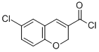 结构式 CAS# 306935-54-6, 6-氯-2H-1-苯并吡喃-3-甲酰氯