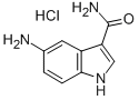 结构式 CAS# 306936-36-7, 3-(氨基羰基)-1H-吲哚-5-胺盐酸盐