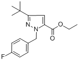 结构式 CAS# 306936-98-1, 3-(叔丁基)-1-(4-氟苄基)-1H-吡唑-5-羧酸乙酯