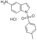 结构式 CAS# 306937-24-6, 1-(4-甲基苯磺酰基)吲哚-5-胺盐酸盐