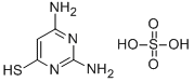 结构式 CAS# 307496-37-3, 2,4-二氨基-6-巯基-嘧啶硫酸盐