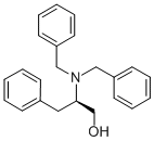 结构式 CAS# 307532-06-5, (R)-(-)-2-(二苄基氨基)-3-苯基-1-丙醇