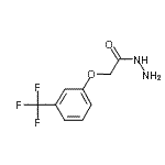 structure of CAS# 307557-56-8, 2-[3-(Trifluoromethyl)Phenoxy]Acetohydrazide;2-[3-(Trifluoromethyl)phenoxy]acetohydrazide;MFCD03147377;ZINC02390392