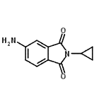 结构式 CAS# 307990-29-0, 5-氨基-2-环丙基-1H-异吲哚-1,3(2H)-二酮