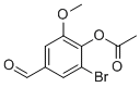 structure of CAS# 308088-29-1, 2-Bromo-4-Formyl-6-Methoxyphenyl Acetate;2-BROMO-4-FORMYL-6-METHOXYPHENYL ACETATE