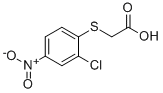 结构式 CAS# 30880-64-9, 2-[(2-氯-4-硝基苯基)巯基]乙酸