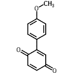 CAS 登录号：31007-54-2， 2-(4-甲氧基苯基)-1,4-苯醌