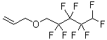 结构式 CAS# 3108-07-4, 烯丙基 2,2,3,3,4,4,5,5-八氟戊基醚
