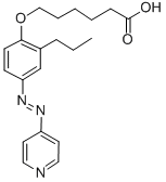 structure of CAS# 312694-02-3, 6-[2-Propyl-4-(4-Pyridylazo)Phenoxy]Hexanoic Acid;6-[2-PROPYL-4-(4-PYRIDYLAZO)PHENOXY]HEXANOIC ACID 98.0%+(LC)(T);6-[2-PROPYL-4-(4-PYRIDYLAZO)PHENOXY]HEXANOIC ACID