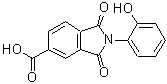 structure of CAS# 312746-96-6, 2-(2-Hydroxyphenyl)-1,3-Dioxo-5-Isoindolinecarboxylic Acid;2-(2-hydr<wbr>oxyphenyl<wbr>)-1,3-dio<wbr>xo-2,3-di<wbr>hydro-1H-<wbr>isoindole<wbr>-5-carbox<wbr>ylic acid;2-(2-Hydr<wbr>oxy-pheny<wbr>l)-1,3-di<wbr>oxo-2,3-d<wbr>ihydro-1H<wbr>-isoindol<wbr>e-5-carbo<wbr>xylic acid;2-(2-hydroxyphenyl)-1,3-dioxo-5-isoindolinecarboxylic acid
