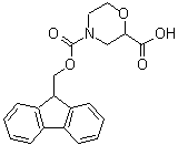 结构式 CAS# 312965-04-1, 2,4-吗啉二甲酸 4-(9H-芴-9-基甲基)酯