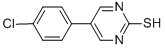 structure of CAS# 31408-24-9, 5-(4-Chlorophenyl)-2-Pyrimidinethiol;5-(4-Chlorophenyl)-2-Pyrimidinylhydrosulfide;5-(4-CHLOROPHENYL)-2-PYRIMIDINETHIOL