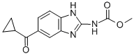 structure of CAS# 31431-43-3, Ciclobendazole;N-[6-(Cyclopropyl-Oxomethyl)-1H-Benzimidazol-2-Yl]Carbamic Acid Methyl Ester;N-[6-(Cyclopropanecarbonyl)-1H-Benzimidazol-2-Yl]Carbamic Acid Methyl Ester;Methyl N-(6-Cyclopropylcarbonyl-1H-Benzimidazol-2-Yl)Carbamate