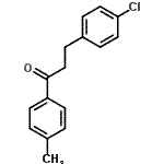 结构式 CAS# 315180-21-3, 3-(4-氯苯基)-1-(4-甲基苯基)-1-丙酮