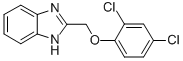structure of CAS# 3156-21-6, 2-(2,4-Dichloro-Phenoxymethyl)-1H-Benzoimidazole;Oprea1_386367;Zinc00099451;A2934/0123495