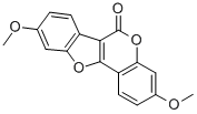 structure of CAS# 3172-99-4, 3,9-Di-O-Methylcoumestrol;3,9-Dimethoxy-6H-Benzofuro[3,2-C][1]Benzopyran-6-One;COUMESTROL DIMETHYL ETHER, FOR FLUORESCE;3,9-Di-O-Methylcoumesterol