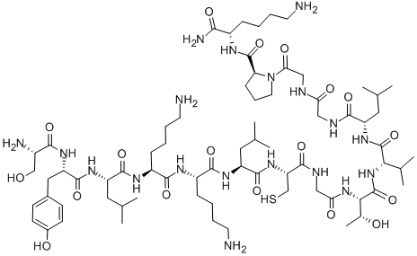 CAS#: 317331-26-3， H-Ser-Tyr-Leu-Lys-Lys-Leu-Cys-Gly-Thr-Val-Leu-Gly-Gly-Pro-Lys-NH2