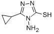 结构式 CAS# 31821-73-5, 4-氨基-5-环丙基-4H-[1,2,4]三唑-3-硫醇