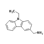 结构式 CAS# 322724-26-5, 1-(9-乙基-9H-咔唑-3-基)甲胺