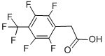 结构式 CAS# 32304-29-3, 2-[2,3,5,6-四氟-4-(三氟甲基)苯基]乙酸