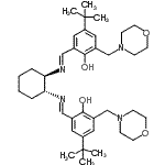 structure of CAS# 323193-85-7, 2,2'-{(1R,2R)-1,2-Cyclohexanediylbis[Nitrilo(E)Methylylidene]}Bis[4-(2-Methyl-2-Propanyl)-6-(4-Morpholinylmethyl)Phenol];2,2'-( -1,2-CYCLOHEXANEDIYLBIS((E&;2,2'-[(1R<wbr>,2R)-(-)-<wbr>1,2-Cyclo<wbr>hexanediy<wbr>lbis((E)-<wbr>(nitrilom<wbr>ethylidyn<wbr>e))]bis[4<wbr>-(tert-bu<wbr>tyl)-6-(4<wbr>-morpholi<wbr>nylmethyl<wbr>)phenol];2,2′-[(1R<wbr>,2R)-(-)-<wbr>1,2-Cyclo<wbr>hexanediy<wbr>lbis((E)-<wbr>(nitrilom<wbr>ethylidyn<wbr>e))]bis[4<wbr>-(tert-bu<wbr>tyl)-6-(4<wbr>-morpholi<wbr>nylmethyl<wbr>)phenol]
