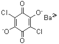 结构式 CAS# 32458-20-1, 2,5-二氯-3,6-二氧代-1,4-环己二烯-1,4-二醇钡
