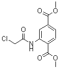 structure of CAS# 325763-68-6, Dimethyl 2-[(Chloroacetyl)Amino]Terephthalate;1,4-BENZE<wbr>NEDICARBO<wbr>XYLICACID<wbr>, 2-[(2-C<wbr>HLOROACET<wbr>YL)AMINO]<wbr>-, 1,4-DI<wbr>METHYL ES<wbr>TER;dimethyl 2-[(chloroacetyl)amino]benzene-1,4-dicarboxylate;methyl 3-(2-chloroacetylamino)-4-(methoxycarbonyl)benzoate