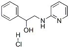 结构式 CAS# 326-43-2, alpha-[(2-吡啶基氨基)甲基]苄醇单盐酸盐