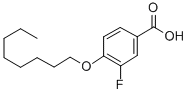 结构式 CAS# 326-78-3, 3-氟-4-正辛基氧基苯甲酸