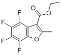 结构式 CAS# 3265-71-2, 2-甲基-4,5,6,7-四氟苯并呋喃-3-羧酸乙酯