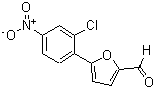 structure of CAS# 327049-94-5, 5-(2-Chloro-4-Nitro-Phenyl)-Furan-2-Carbaldehyde;5-(2-Chloro-4-Nitro-Phenyl)Furan-2-Carbaldehyde;5-(2-Chloro-4-Nitrophenyl)-2-Furancarboxaldehyde;5-(2-Chloro-4-Nitro-Phenyl)Furfural