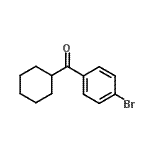 structure of CAS# 3277-79-0, (4-Bromophenyl)(Cyclohexyl)Methanone;4-Bromophenyl cyclohexyl ketone;MFCD03841351