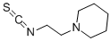 structure of CAS# 32813-24-4, 2-Piperidinoethyl Isothiocyanate;2-(1-Piperidinyl)Ethyl Isothiocyanate, 97%;-(1-Piperidino)Ethyl  Isothiocyanate;1-(2-Isothiocyanatoethyl)-Piperidine