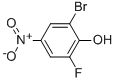 structure of CAS# 329-49-7, 2-Bromo-6-Fluoro-4-Nitrophenol;2-BROMO-6-FLUORO-4-NITROPHENOL