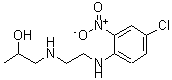 structure of CAS# 330634-22-5, 1-({2-[(4-Chloro-2-Nitrophenyl)Amino]Ethyl}Amino)-2-Propanol;1-({2-[(4-chloro-2-nitrophenyl)amino]ethyl}amino)-2-propanol;1-({2-[(4-chloro-2-nitrophenyl)amino]ethyl}amino)propan-2-ol;1-{[2-(4-Chloro-2-nitroanilino)ethyl]amino}-2-propanol