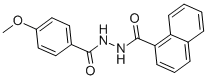 结构式 CAS# 331636-68-1, 1-(4-甲氧基苯甲酰基)-2-(1-萘甲酰)-肼