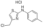 结构式 CAS# 33188-18-0, 4-(氯甲基)-N-(4-甲基苯基)-1,3-噻唑-2-胺盐酸盐